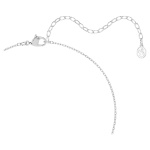 Una Angelic set Cushion cut, White, Rhodium plated